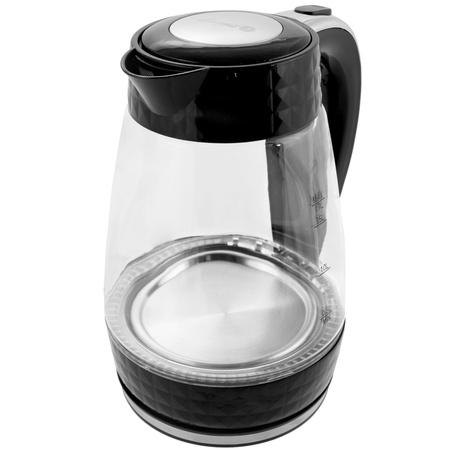 PK-2018 electric glass kettle - black