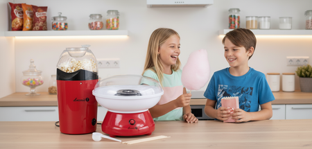 Popcorn machine + cotton candy machine