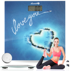 Electronic bathroom scale BS-973 W14 - plumeria