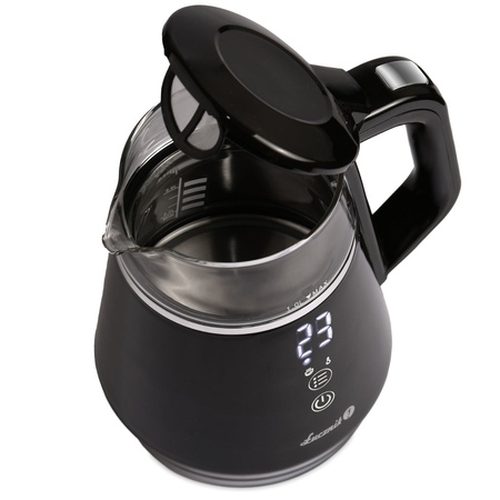 Електрочайник Łucznik WK-2503 COMPACT+ Чорний 1L 1100 W