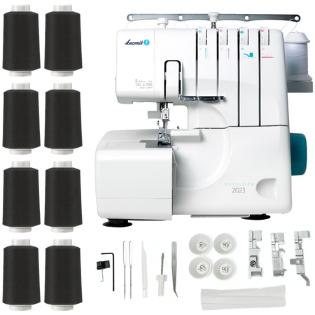 Overlock 2023 with set of 8 spools of regular thread