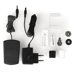 Maszyna do szycia Łucznik Mini Blue  z wypasionym zestawem akcesoriów