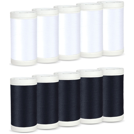 Lucznik thread set: Black&White Maxi