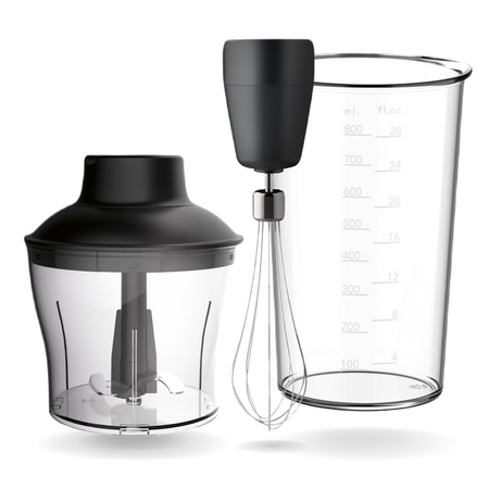 HAND BLENDER JK-1500 TITANIUM BLACK EXTRA STRONG DELUXE SET