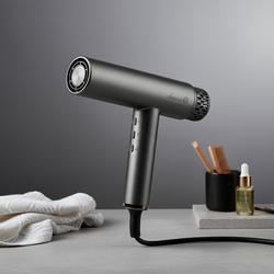 Suszarka do włosów BLDC Łucznik HyperAir IQ 1.0 Midnight Gray 1800W z funkcją jonizacji ujemnej