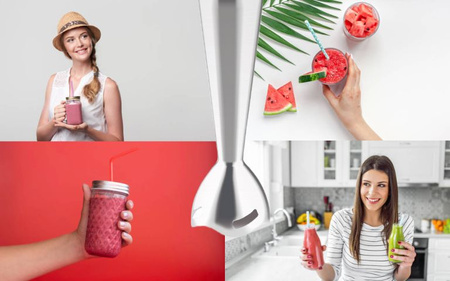 HAND BLENDER JK-1500 TITANIUM SILVER EXTRA STRONG