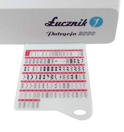 Patrycja 2090 sewing machine with carrying case, set of thread, needles, feet and bobbins