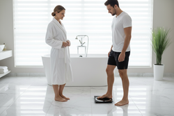 Electronic analytical bathroom scale BS-11 B