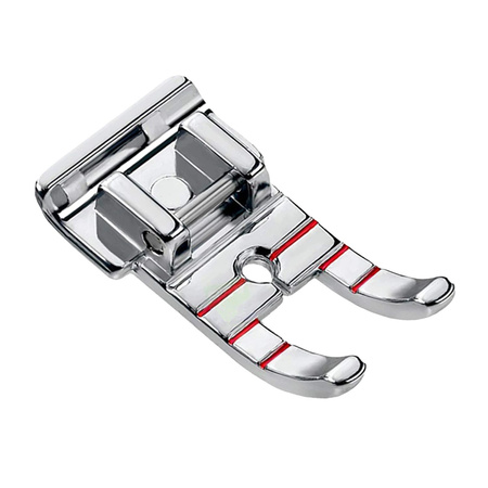 Patchwork foot with red scale