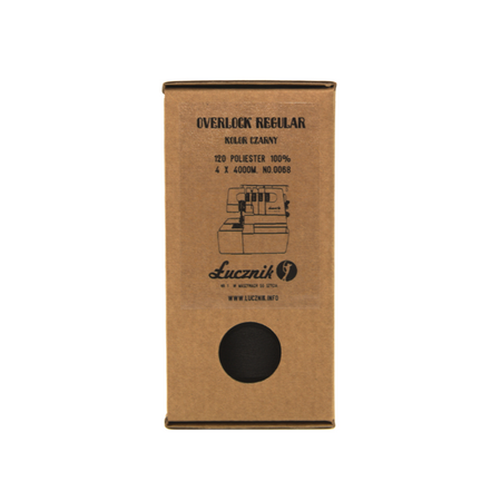Lucznik Regular Overlockgarn-Set - Schwarz