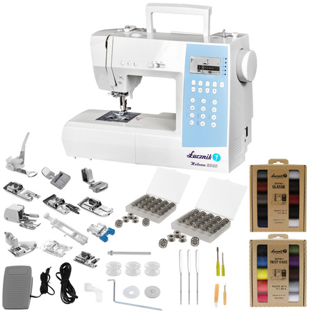 Helena 2060 sewing machine with thread and bobbin set