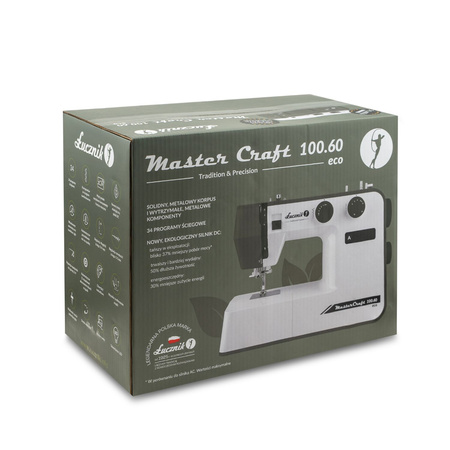Maszyna do szycia Łucznik Master Craft 100.60 eco z walizką