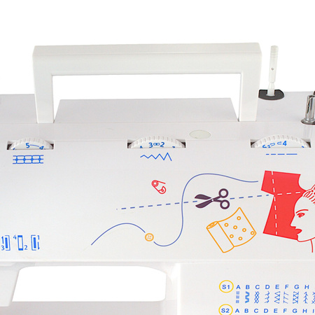 Laura 555 sewing machine with carrying case