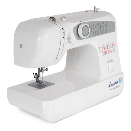 Lucznik Ewa II sewing machine with a set of feet