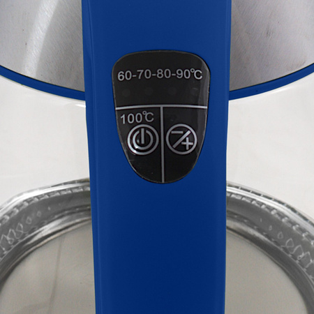 Elektrischer Wasserkocher mit Temperaturregelung WK-2020 blau