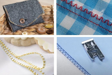 Overlock stitch foot