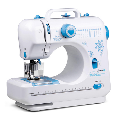 Lucznik Mini Blue Nähmaschine mit Faden und Nadelset