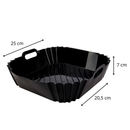 Silikonowy wkład Łucznik do frytkownicy beztłuszczowej Air Fryer zestaw 3szt.