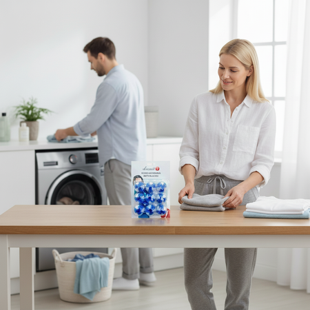 Anti-lint laundry balls