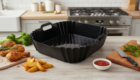 Fettfreie Fritteuse AF-2017 + 2 Gewürzmühlen