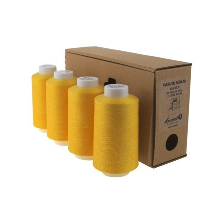 Lucznik Regular overlock thread set - Yellow