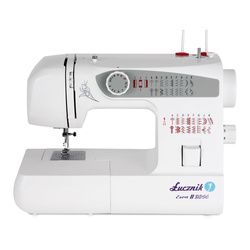 Lucznik Ewa II 2014 sewing machine with case, thread, needles and bobbins