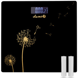 Elektroniczna waga łazienkowa Łucznik BS-973 W19 - Black Dandelion Dream