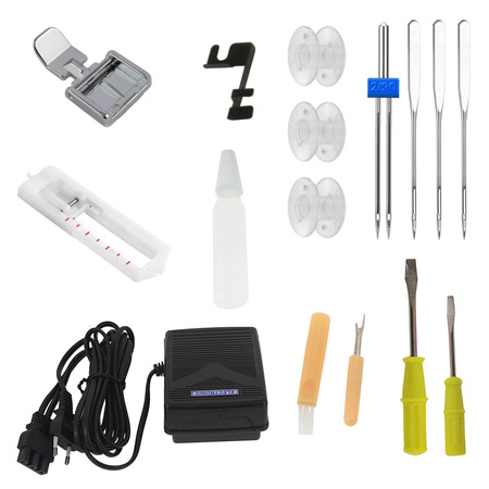 Maszyna do szycia Kornelia II 2004 z zestawem 14 stopek