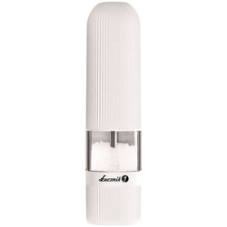 Elektrische Gewürzmühlen mit LED Łucznik PM-102 Weiß und Hellgrau