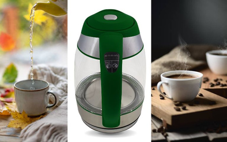 Electric kettle with temperature control WK-2020 bottle green