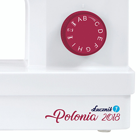Lucznik Polonia 2018 Nähmaschine mit Etui, Garn, Nadeln und Spulen