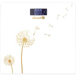 Elektroniczna waga łazienkowa Łucznik BS-973 W18 - White Dandelion Dream