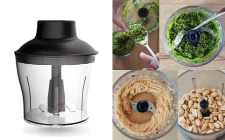 РУЧНИЙ БЛЕНДЕР JK-1500 ТИТАНОВИЙ ЧОРНИЙ НАДМІЦНИЙ ДЕЛЮКС НАБІР