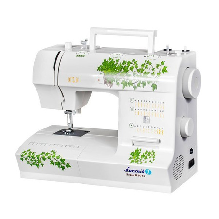 Lucznik Zofia II 2015 sewing machine with a set of feet