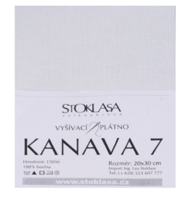 Embroidery fabric KANAVA white 20x30 cm 46 meshes