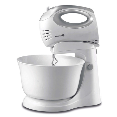Set Mixer with Rotating Bowl Łucznik MS-2019 and Electric Kettle WK-2501 White.