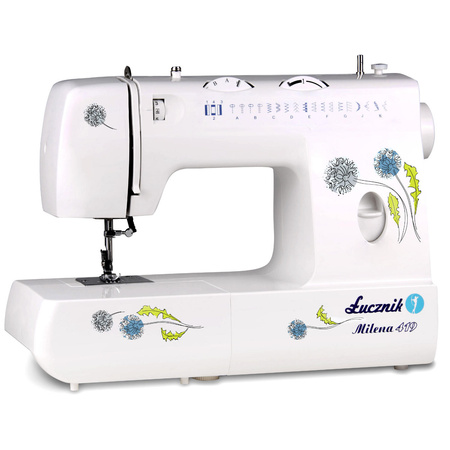 Milena II 419 sewing machine with case, thread, needles and bobbins