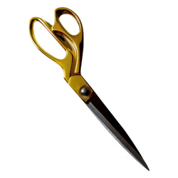 Krejčovské nůžky 24 cm zlaté