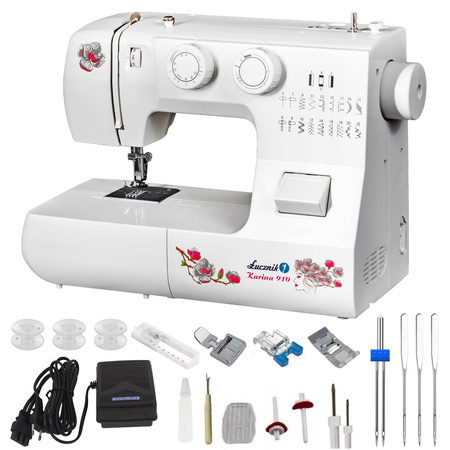 Karina 910 sewing machine with carrying case