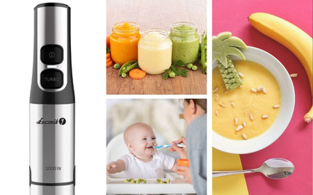 HAND BLENDER JK-1200 TITANIUM BLACK STRONG