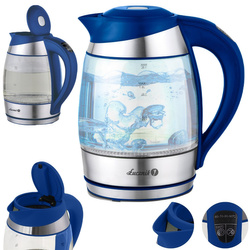 Elektrischer Wasserkocher mit Temperaturregelung WK-2020 blau