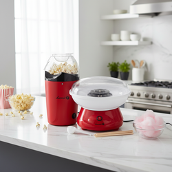 Popcorn machine + cotton candy machine
