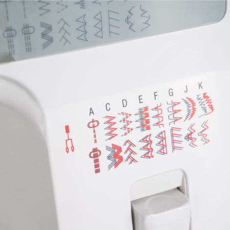 Maszyna do szycia Łucznik Ewa II z zestawem 14 stopek