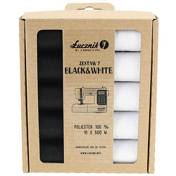 Zestaw nici Łucznik: Black&White Maxi
