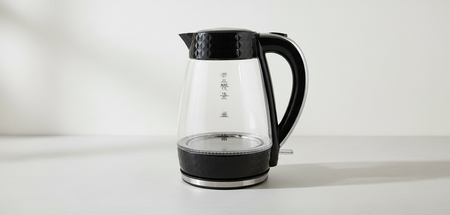 PK-2018 electric glass kettle - black
