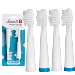 Końcówki SG-010 do szczoteczki sonicznej SG-516 i SG-515 - 2 zestawy