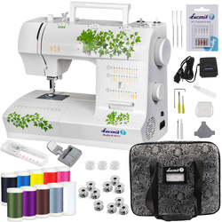 Lucznik Zofia II 2015 sewing machine with case, thread, needles and bobbins