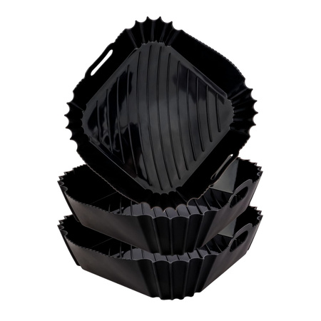 Silikonowy wkład Łucznik do frytkownicy beztłuszczowej Air Fryer zestaw 3szt.