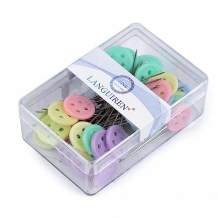 Декоративні шпильки довжина 45 мм кнопка