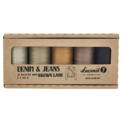 Zestaw nici Łucznik: DENIM & JEANS BROWN LAND